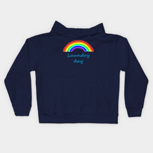 Laundry Day Rainbow Kids Hoodie